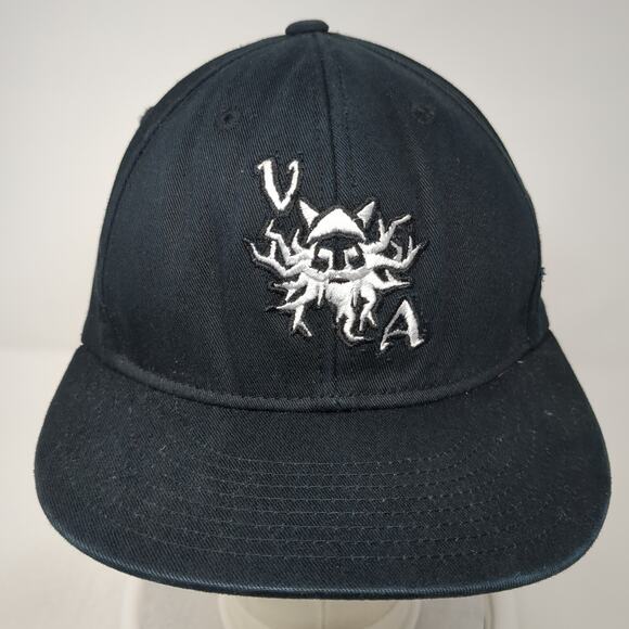 Champro Snapback Hat Black XL Adjustable Embroidered Logo Vent Holes - Picture 2 of 9